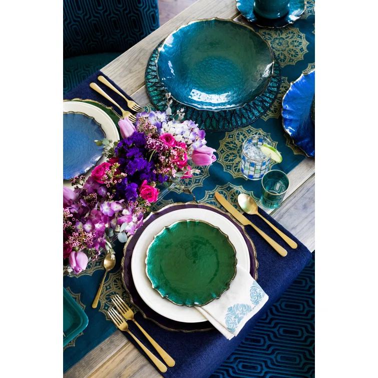 Viva by Vietri Baroque Glass No Pattern Charger