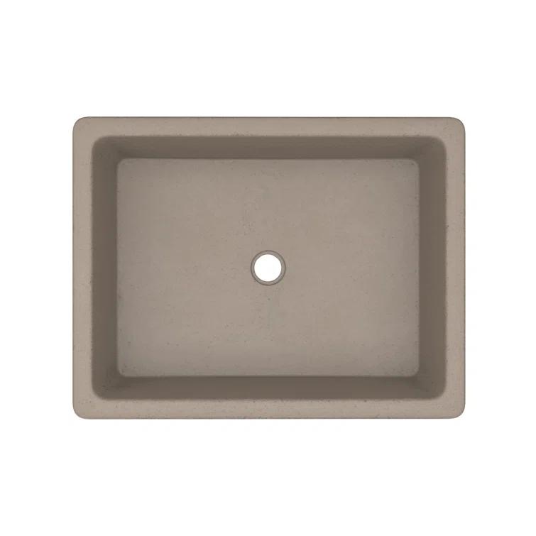 NativeStone Stone Handmade Rectangular Undermount Bathroom Sink