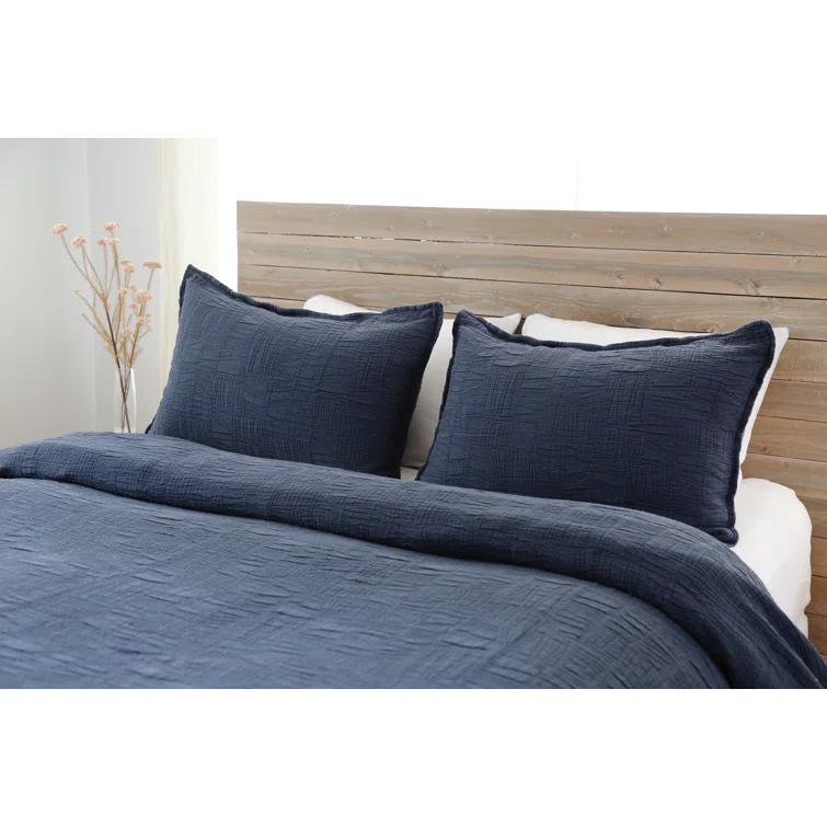 Harbour Cotton Matelassé Coverlet by Pom Pom at Home - Taupe / Twin
