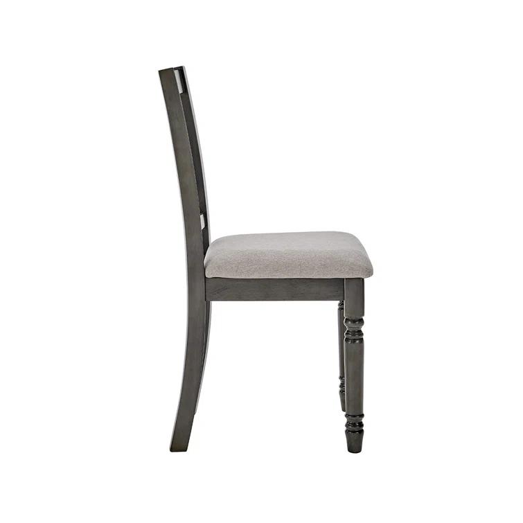 Ivor Slat Back Turned Leg Upholstered Side Chair