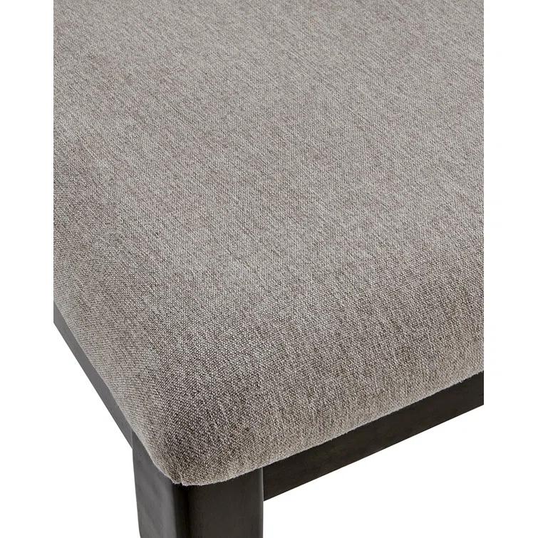 Willow Slat Back Turned Leg Upholstered Side Chair