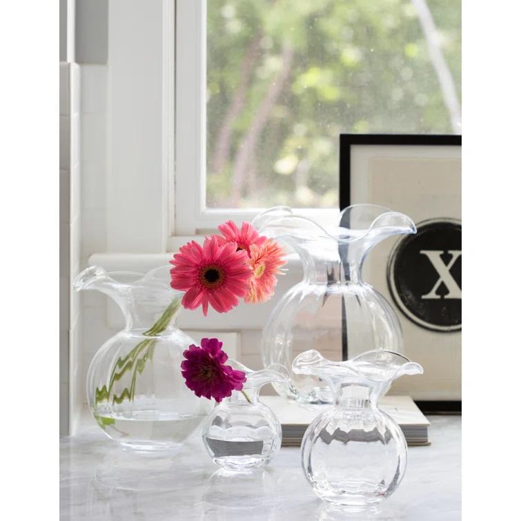 VIETRI Hibiscus Handmade Glass Table Vase