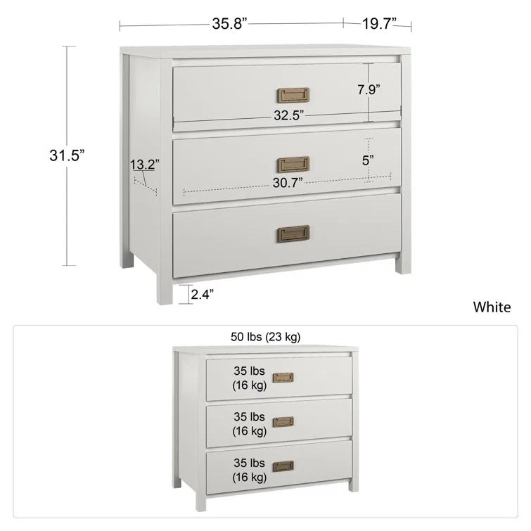Monarch Hill Haven 3 Drawer Dresser