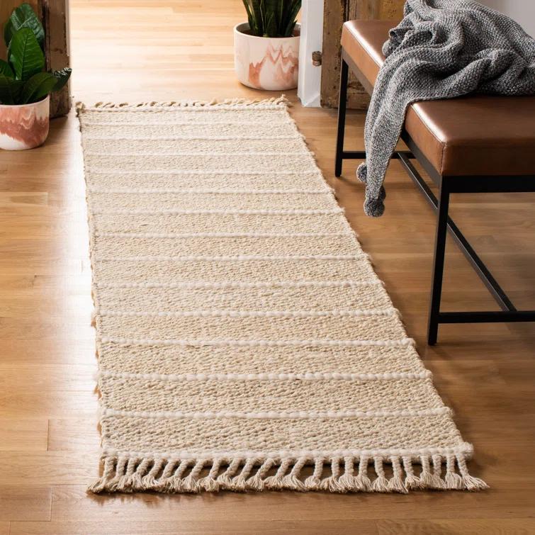 Natural Fiber NF550 Hand Woven Indoor Accent Rug - Ivory/Ivory - 3'x5' - Safavieh.