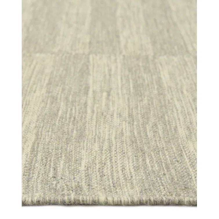 Striped Area Rug in Silver