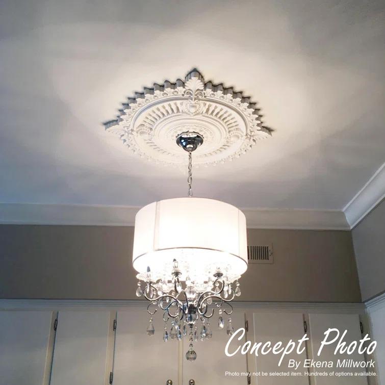Rose and Ribbon Ceiling Medallion
