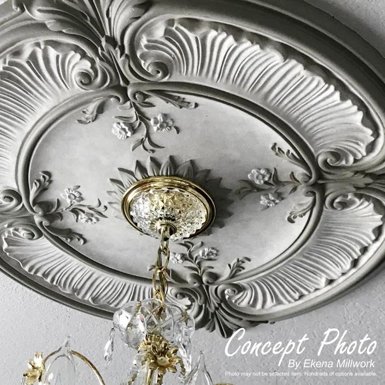 Rose and Ribbon Ceiling Medallion