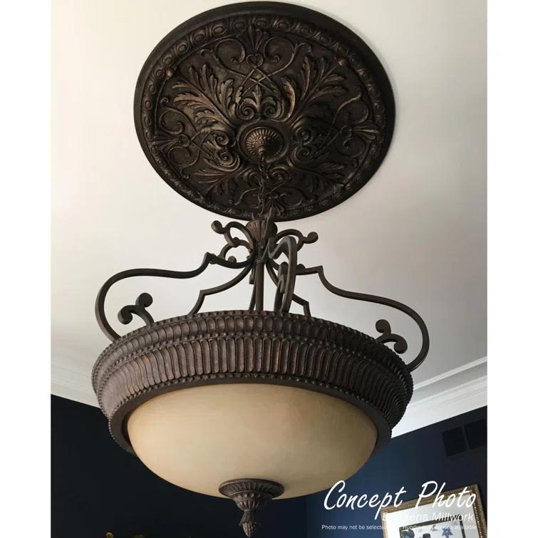 Rose and Ribbon Ceiling Medallion