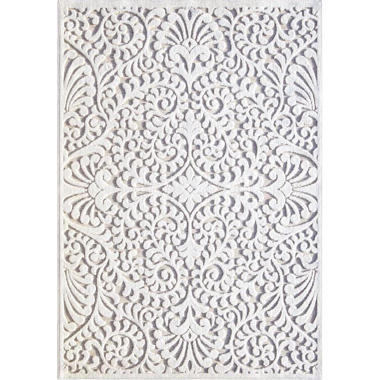 My Texas House Bluebonnets Natural Driftwood Indoor Outdoor Area Rug