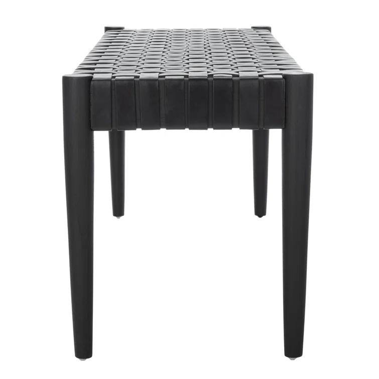 Orin 47" Woven Leather Bench
