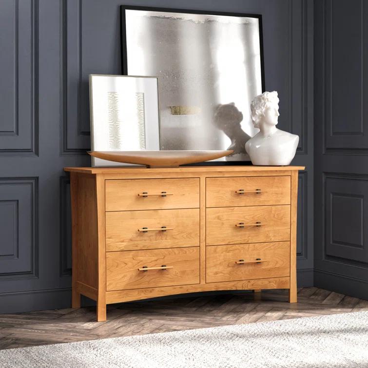 Monterey Solid Wood 58.75'' W 6 - Drawer Dresser