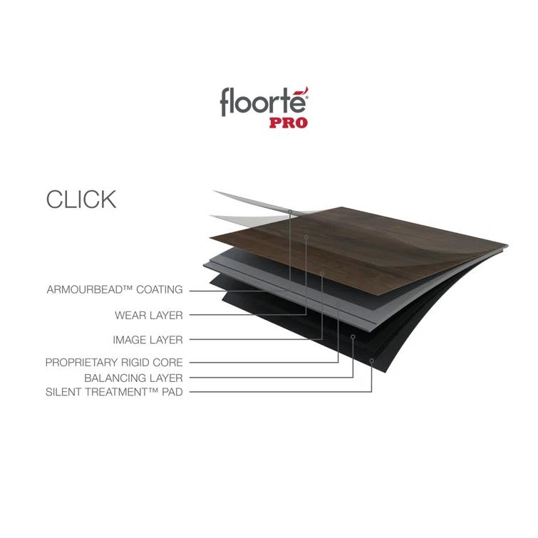 Hermes Plus Click 7" x 48.03" x 3.2mm Oak SPC Luxury Vinyl Plank