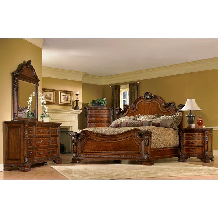 Old World 74.02'' W 9 - Drawer Dresser
