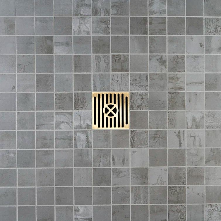 Angela Harris Alloy 2" x 2" Porcelain Metal Look Mosaic Wall & Floor Tile Tile ( 0.92 sq. ft. / box )