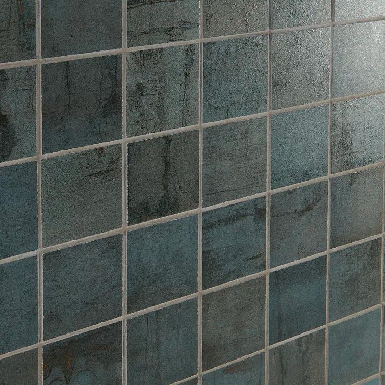 Angela Harris Alloy 2" x 2" Porcelain Metal Look Mosaic Wall & Floor Tile Tile ( 0.92 sq. ft. / box )