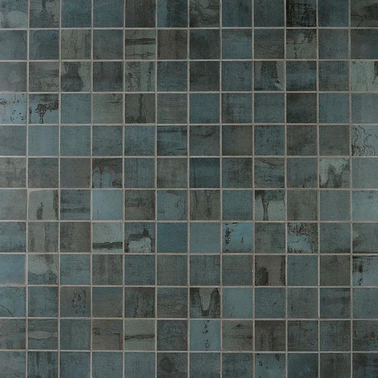 Angela Harris Alloy 2" x 2" Porcelain Metal Look Mosaic Wall & Floor Tile Tile ( 0.92 sq. ft. / box )