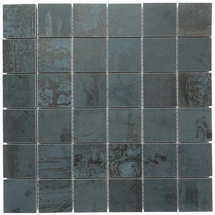 Angela Harris Alloy 2" x 2" Porcelain Metal Look Mosaic Wall & Floor Tile Tile ( 0.92 sq. ft. / box )