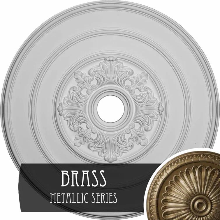 26"OD x 3 1/8"ID x 1 1/2"P Traditional with Acanthus Leaves Ceiling Medallion (Fits Canopies up to 4 1/4")