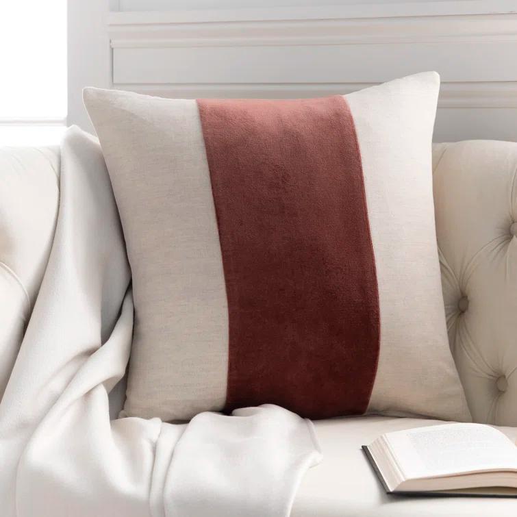 Kat Striped Cotton Throw Pillow
