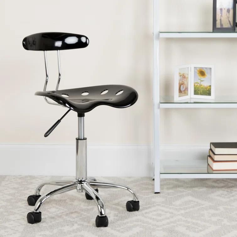 Flash Furniture Bonavant Adjustable Swivel Chair for Desk and Office with Tractor Seat