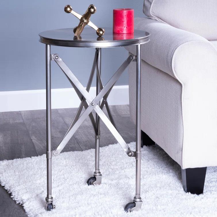 Butler Specialty Industrial Chic Costigan End Table In Antique Gold