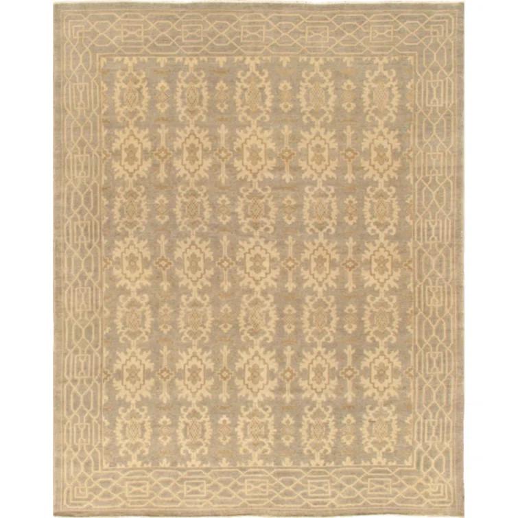 Pasargad Azerbaijan Hand Knotted Wool Washable Floral Indoor Rug