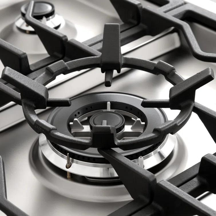 Cosmo Cosmo 36 in. Nebula Collection 3.8 cu. ft. Gas Range, 5 Burners, Rapid Convection Oven, Textured Grip Handle, Stainless Steel COS-965AGFC-202