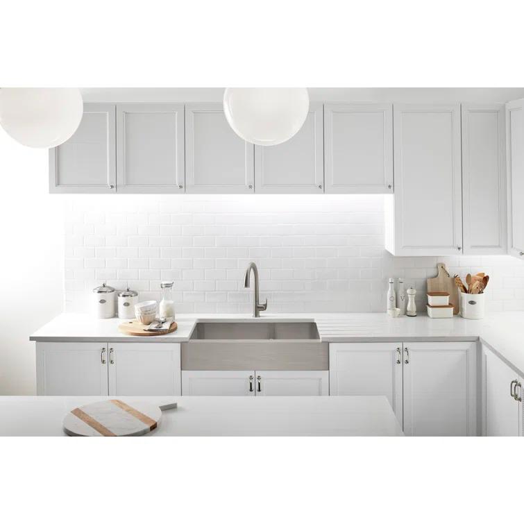 Vault™ 35.5" L x 21.25" W Double Basin Farmhouse Kitchen Sink