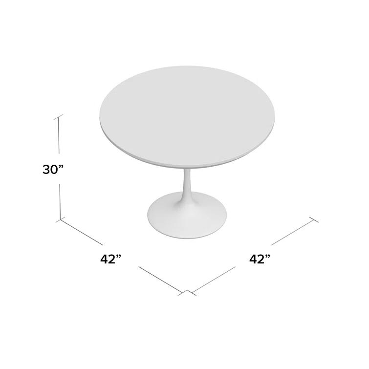 Penn Patchwork Bronze 42" Pedestal Base Dining Table