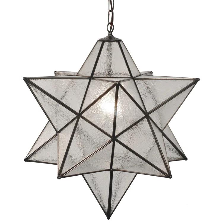Meyda Lighting Meyda Tiffany & Stained Glass 1 - Light Antique Brass Single Pendant