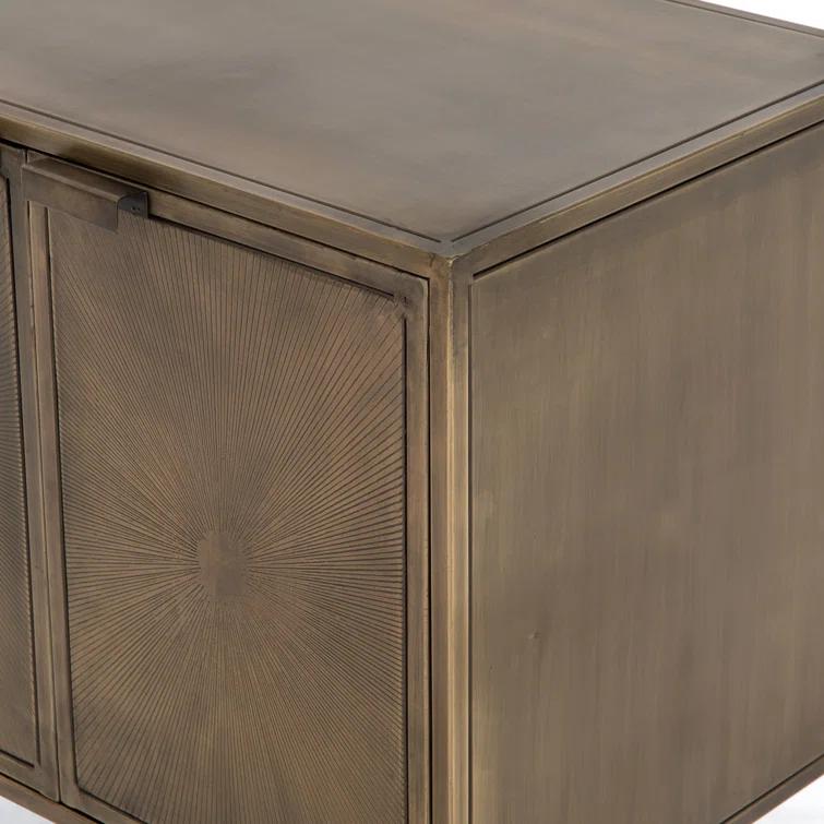 Argonaut Metal Cabinet Nightstand (25")