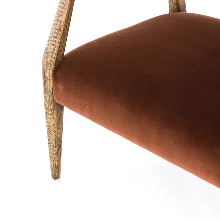 Edith Upholstered Velvet Arm Chair