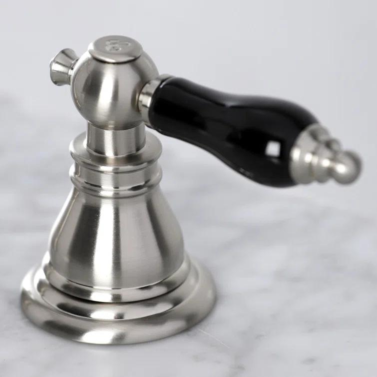 Kingston Brass Duchess Two-Handle 3-Hole Deck Mount Widespread Bathroom Faucet with Pop-Up Drain