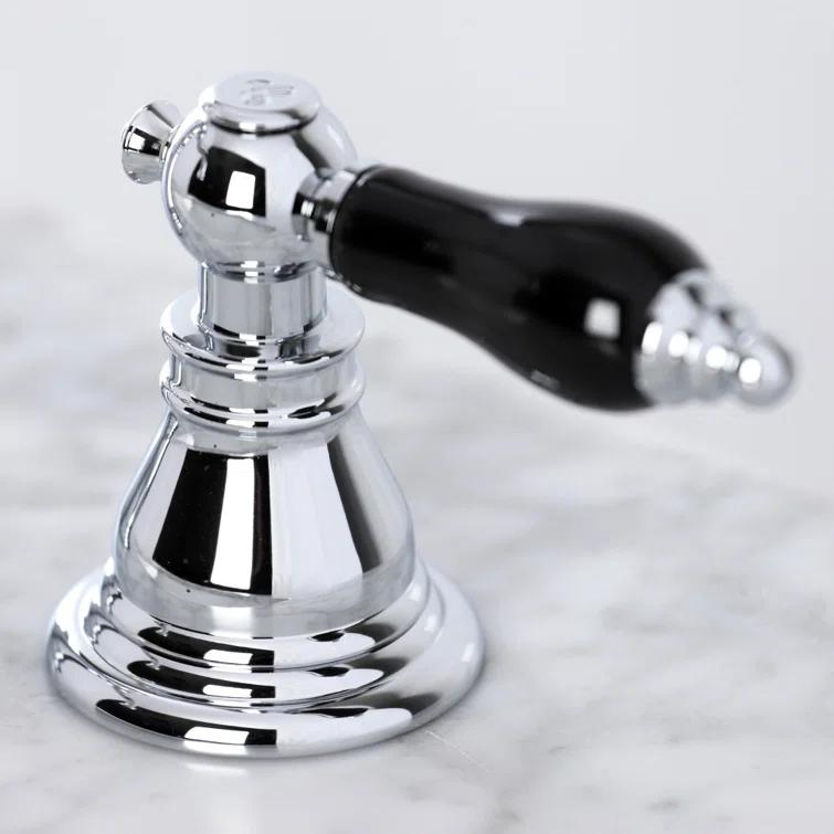 Kingston Brass Duchess Two-Handle 3-Hole Deck Mount Widespread Bathroom Faucet with Pop-Up Drain