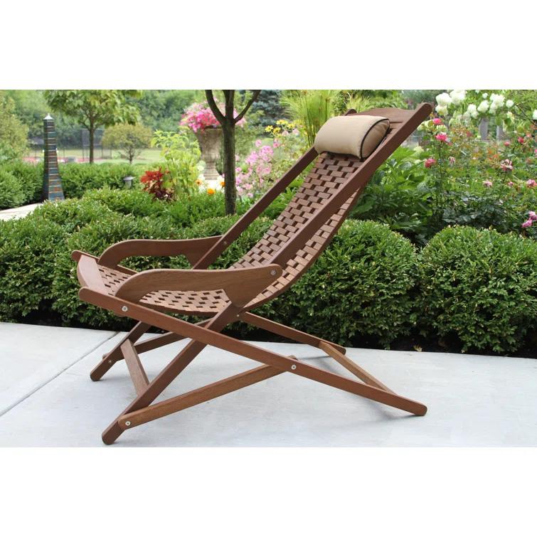 Fleur Eucalyptus Outdoor Lounge Chair with Cushion