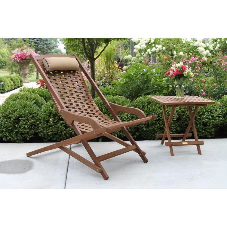 Fleur 19.5'' Fliptop Outdoor Side Table