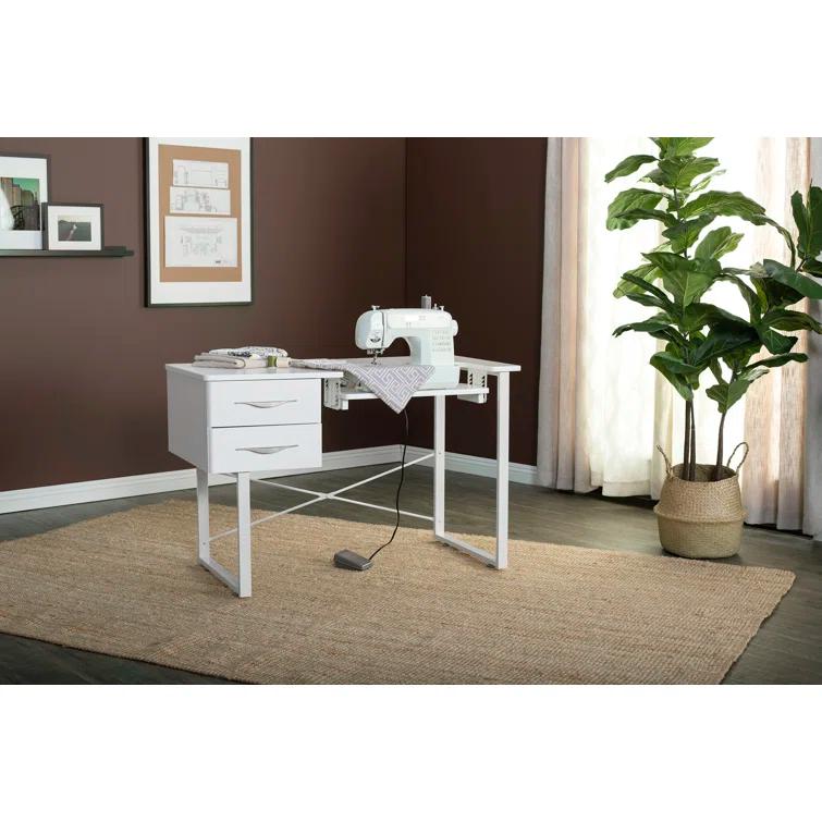 Sew Ready 47.25'' x 23.5'' Sewing Table with Sewing Machine Platform