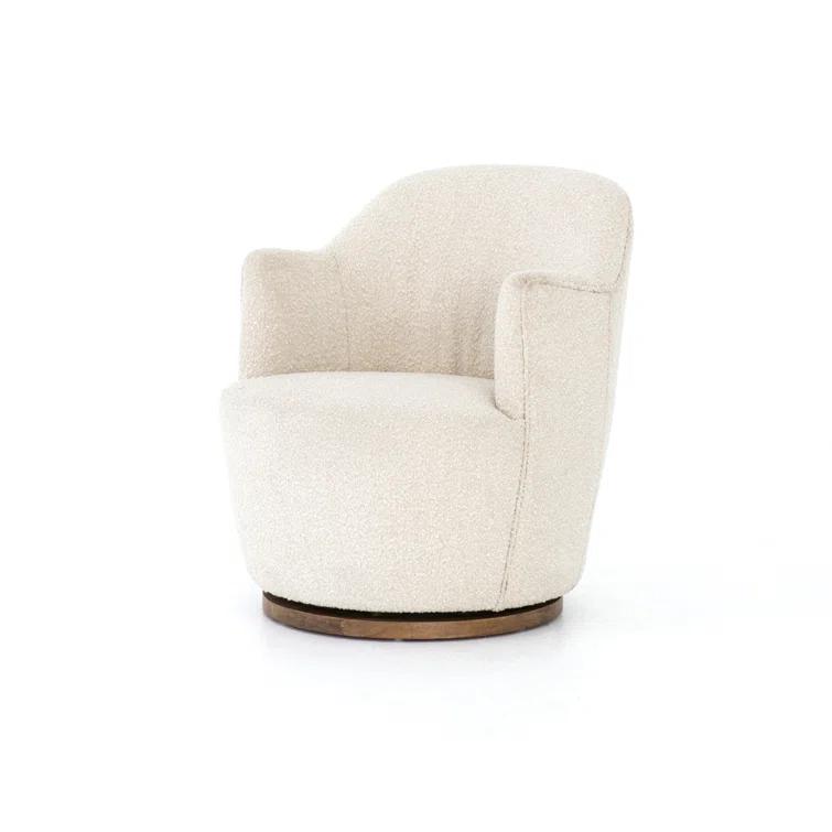 Margie Swivel Chair - Natural Boucle