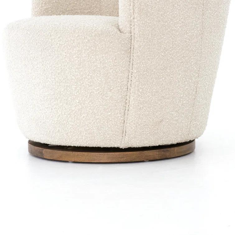Margie Swivel Chair - Natural Boucle