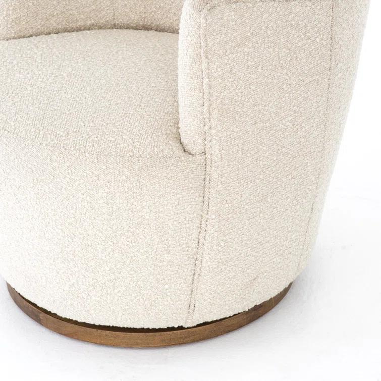 Margie Swivel Chair - Natural Boucle