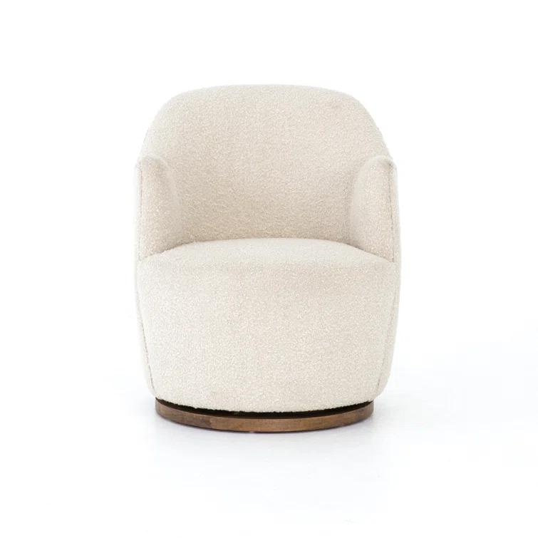 Margie Swivel Chair - Natural Boucle