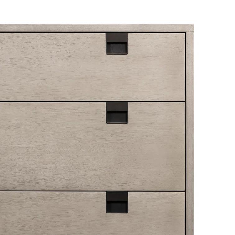 Iron & Acacia 6-Drawer Dresser (62")
