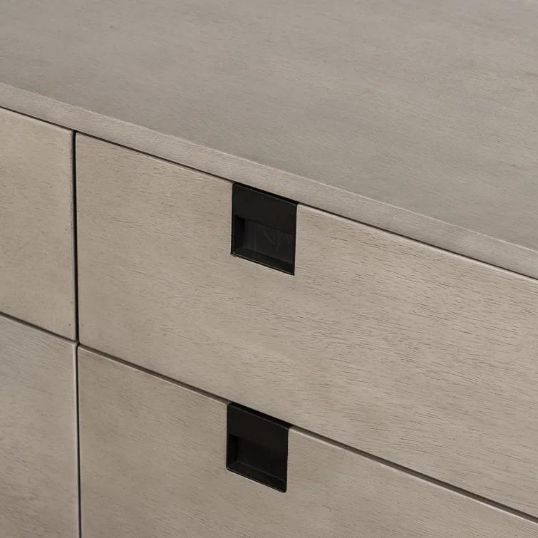 Iron & Acacia 6-Drawer Dresser (62")
