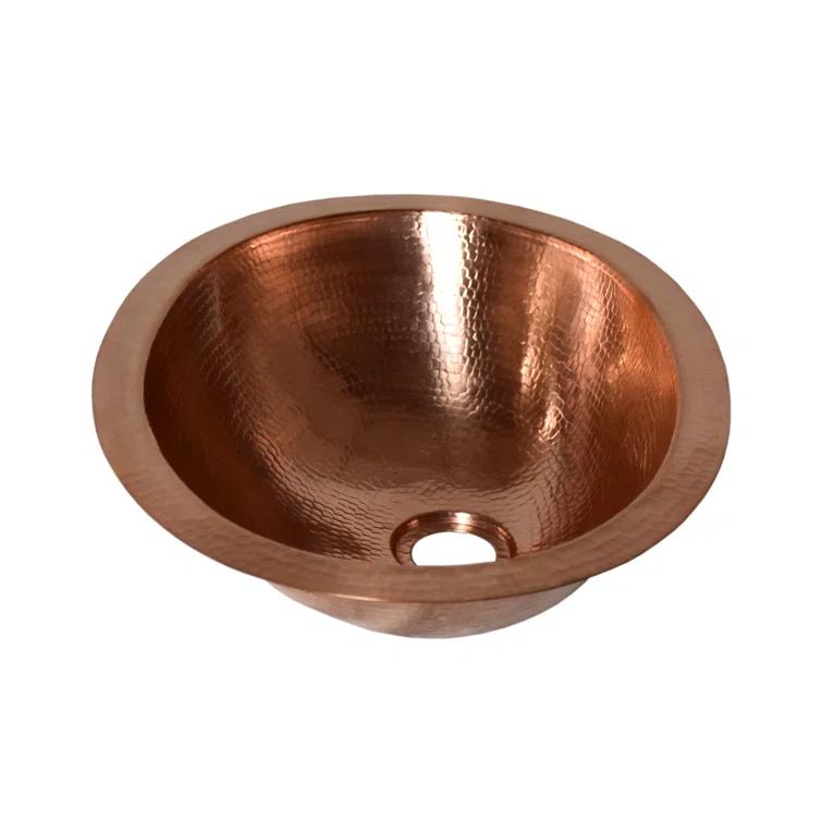 Baby Classic Copper Oval Undermount Bathroom Sink
