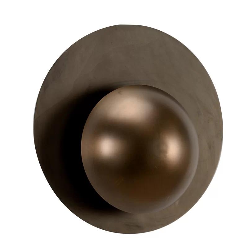 Aged Copper and Black Iron 1-Light Wall Sconce