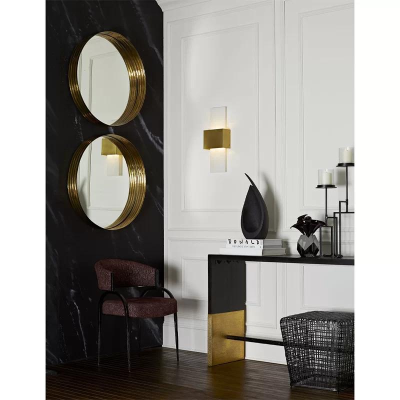 Eloise Dimmable Bronze and Black LED Sconce, 21" Height