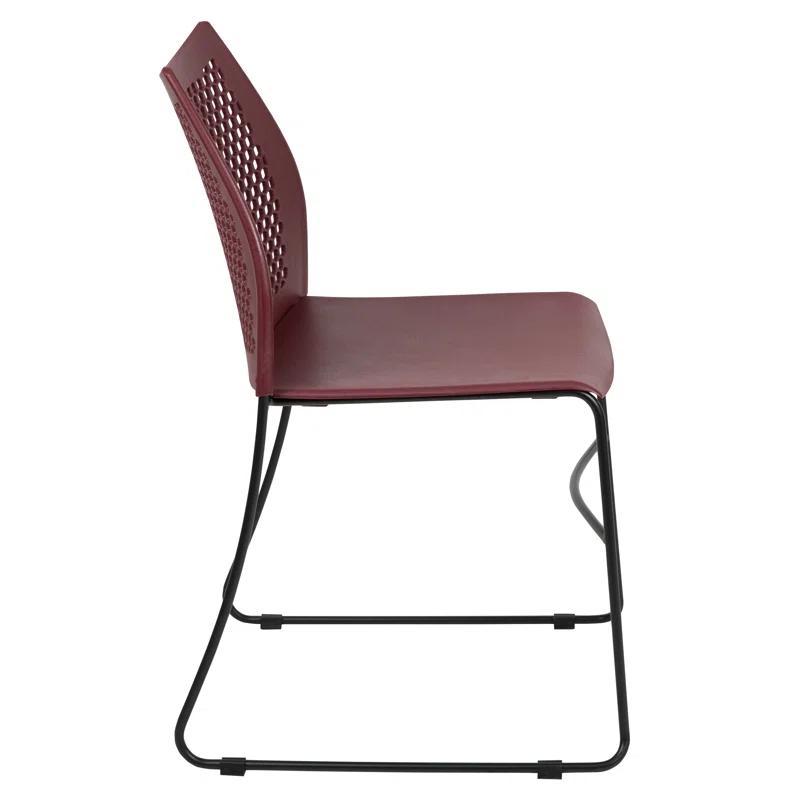 Flash Furniture Antonia 661 lb. Capacity Stack Chair with Air-Vent Back and Powder Coated Sled Base