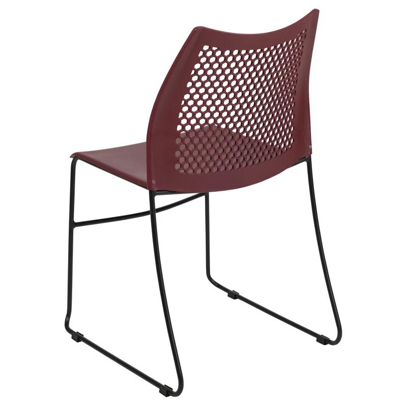 Flash Furniture Antonia 661 lb. Capacity Stack Chair with Air-Vent Back and Powder Coated Sled Base