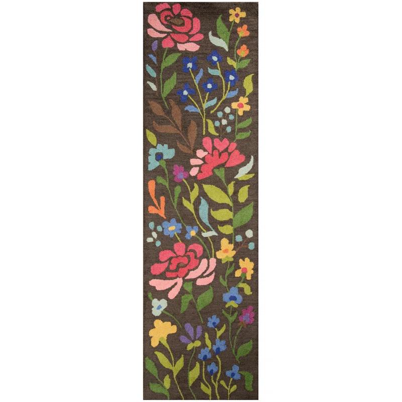 Floral Tufted Wool Rug