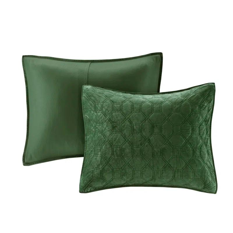 Madison Park Harper 3 Piece Velvet Quilt Set